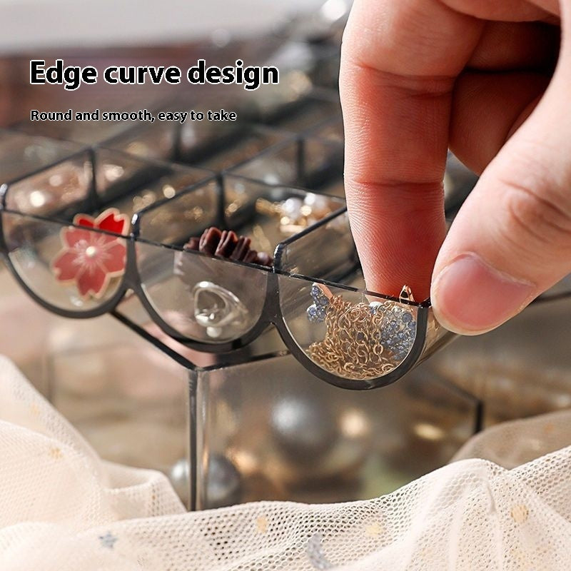 Ornament Dustproof Storage Box Anti-oxidation Ear Stud Necklace Jewelry Box