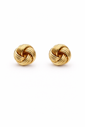 Gold Knot Stud Earrings