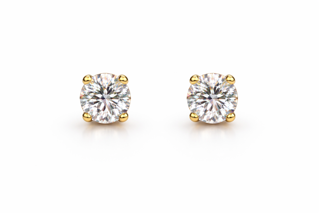 Dainty Crystal Prong Stud Earrings