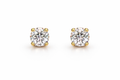 Dainty Crystal Prong Stud Earrings