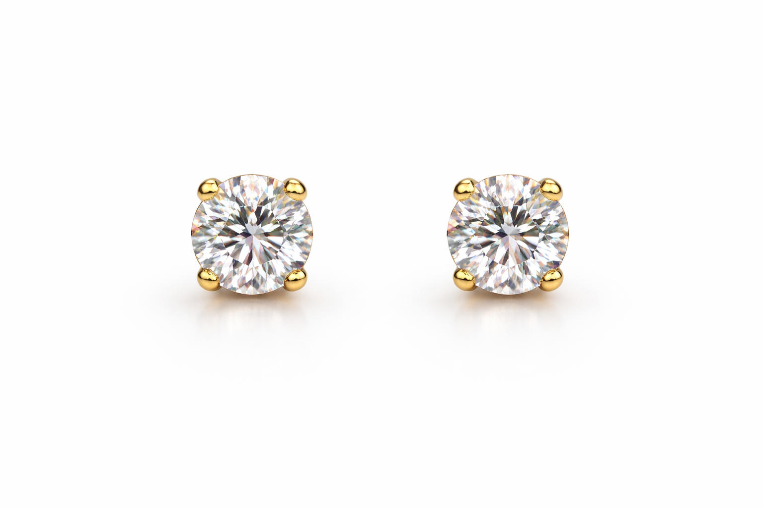 Dainty Crystal Prong Stud Earrings