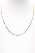 Gold Mirror Link Chain Necklace