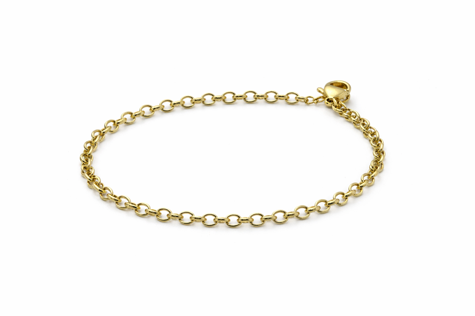 Double Row Rolo Chain Bracelet