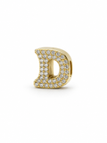 Pavé Letter D Charm & Pendant