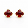 Four-Leaf Clover Stud Earrings