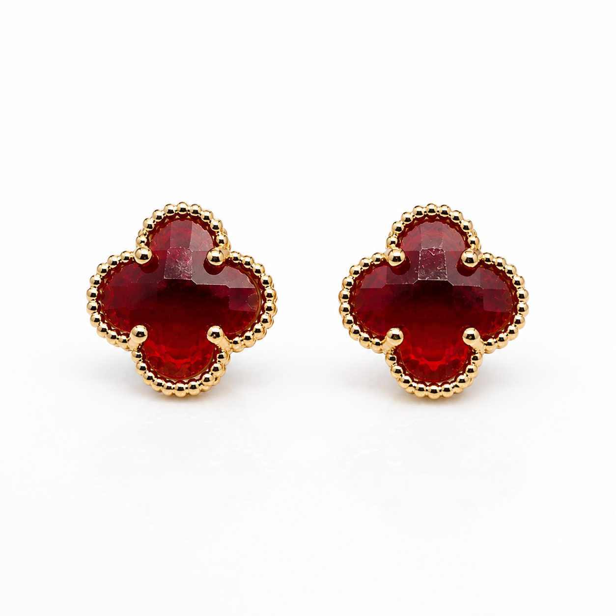 Four-Leaf Clover Stud Earrings