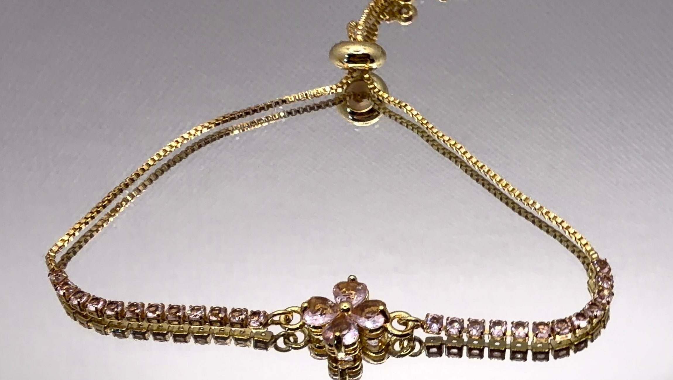 Pink Blossom Tennis Bracelet