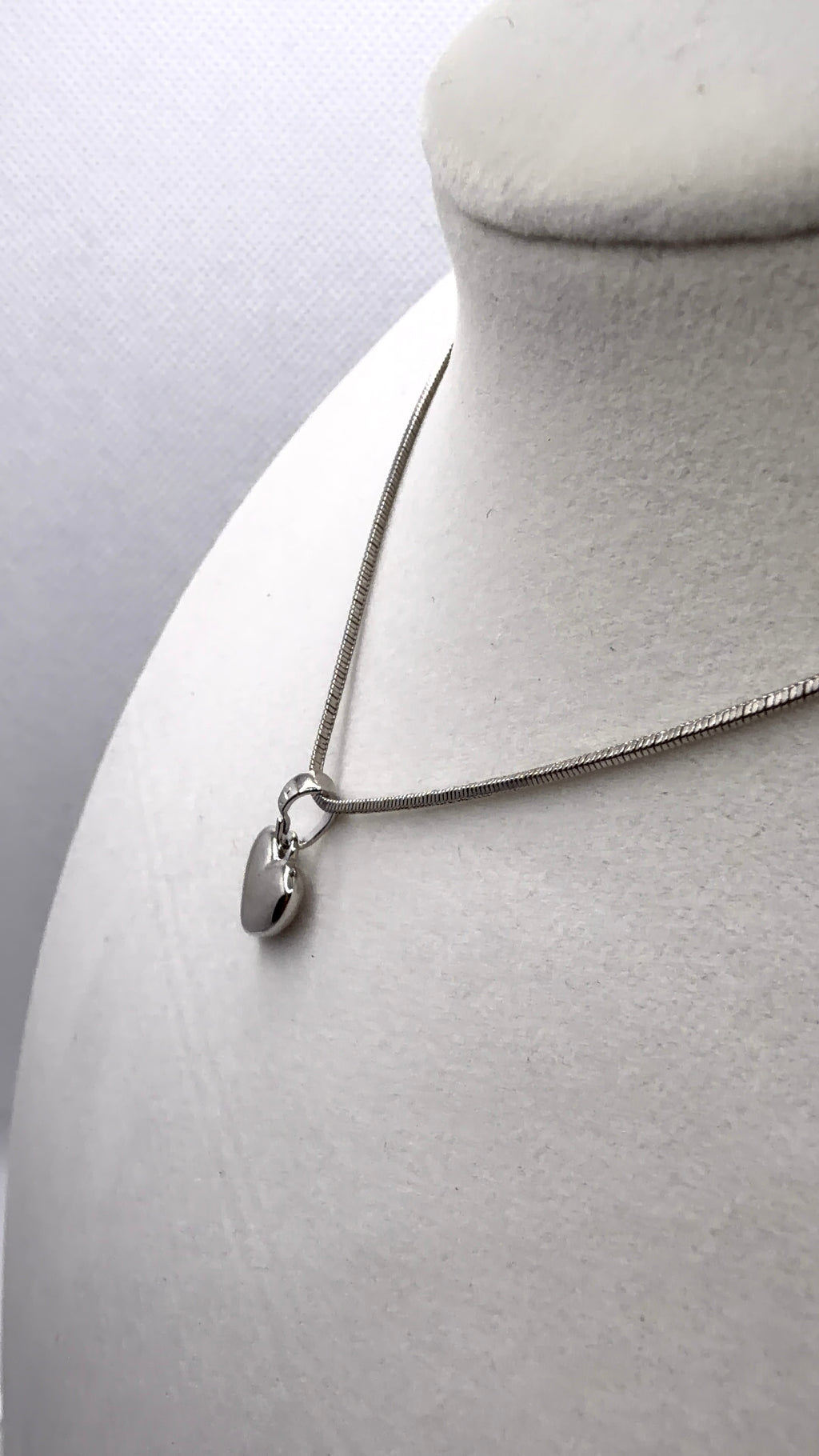 Silver Puffy Heart Pendant