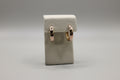 Tri-Tone Chunky Hoop Earrings