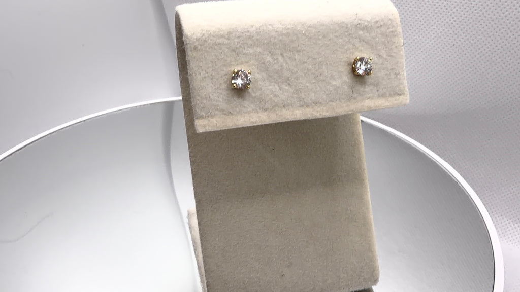 Dainty Crystal Prong Stud Earrings