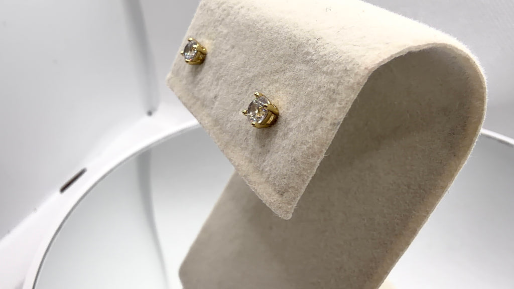 Dainty Crystal Prong Stud Earrings