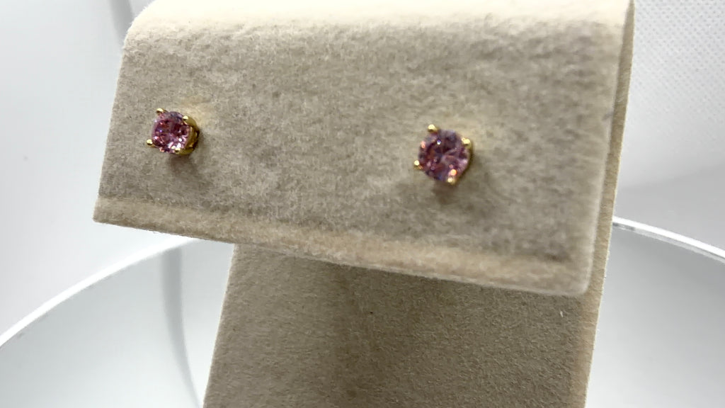 Dainty Crystal Prong Stud Earrings