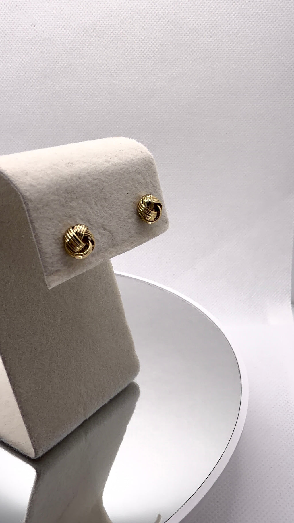 Gold Knot Stud Earrings