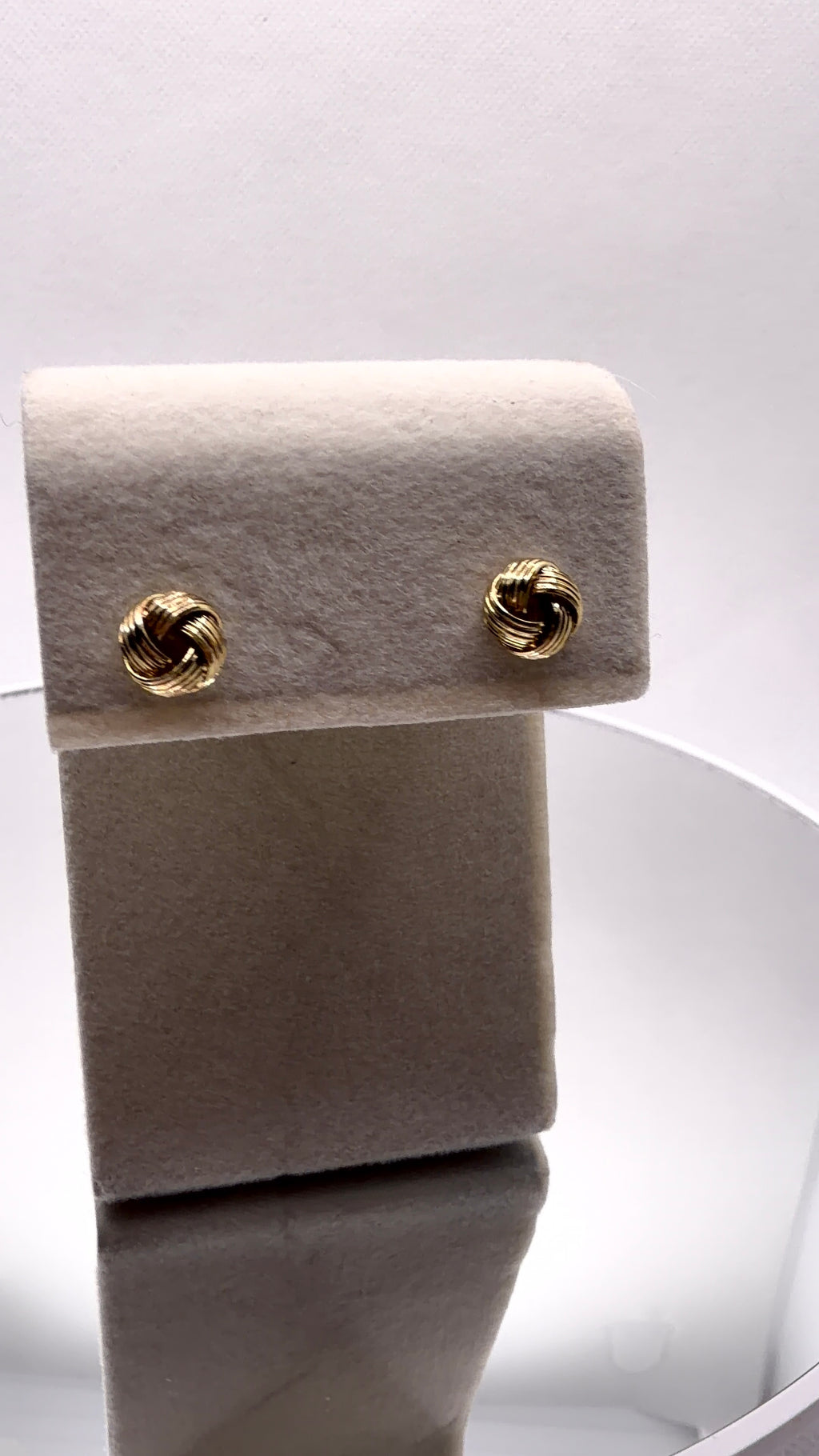 Gold Knot Stud Earrings