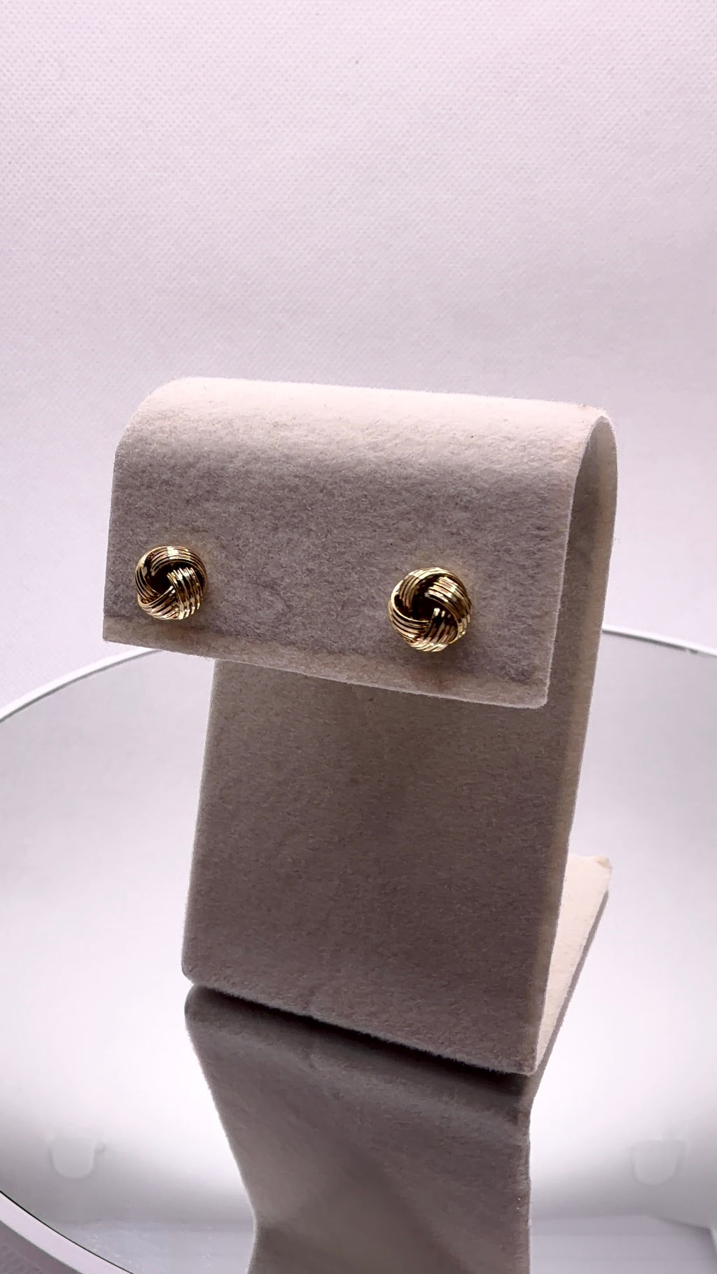 Gold Knot Stud Earrings