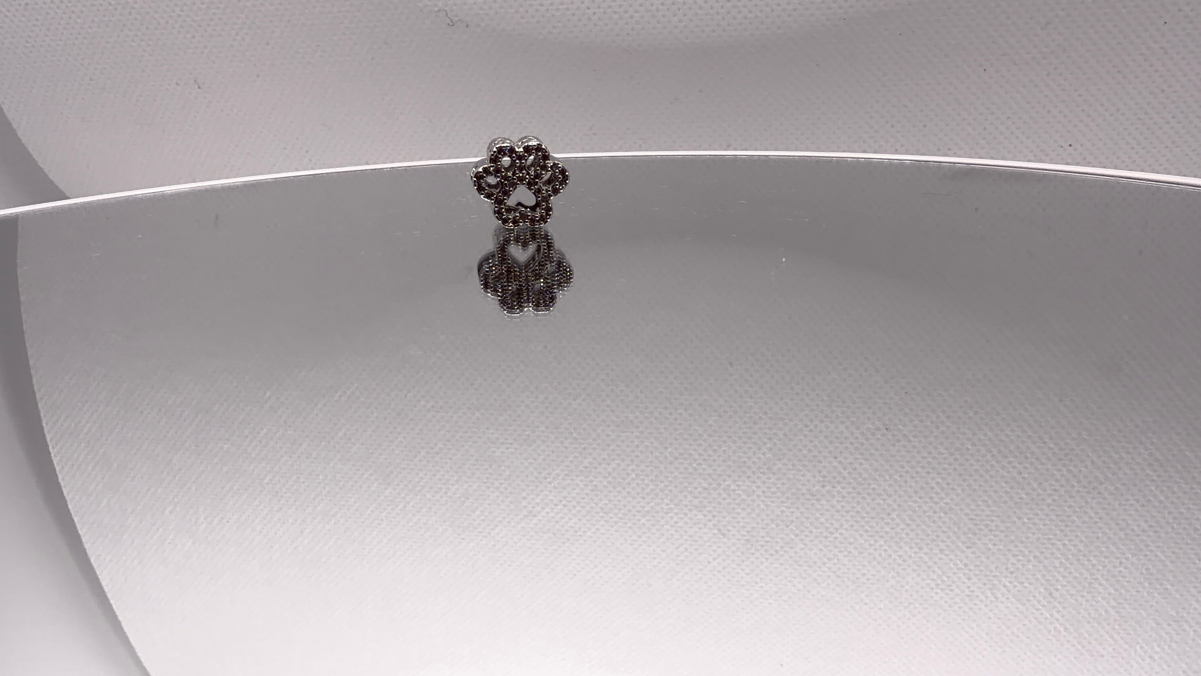 Pavé Paw Print Charm