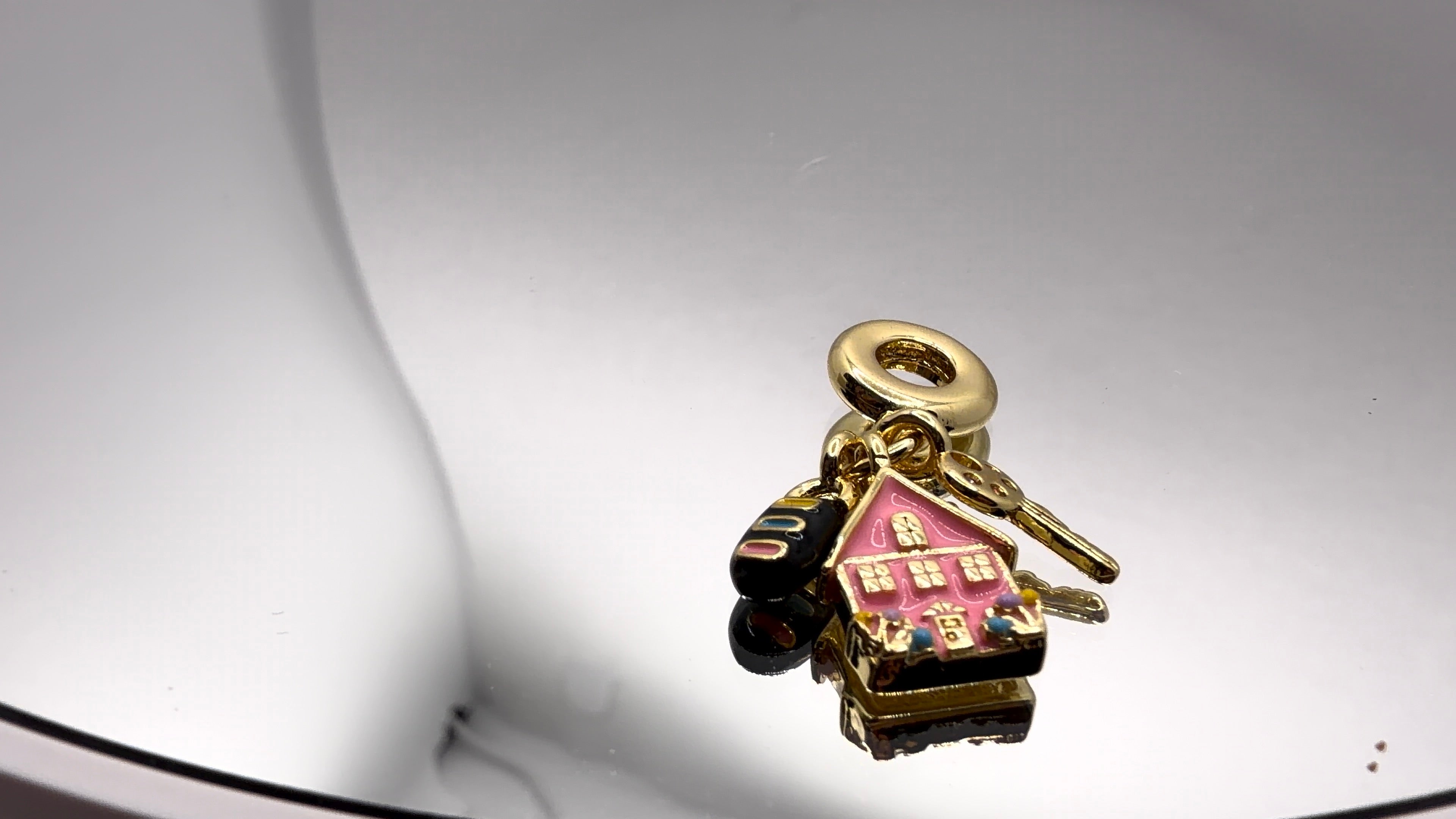 Home Sweet Home Enamel Bead Charm