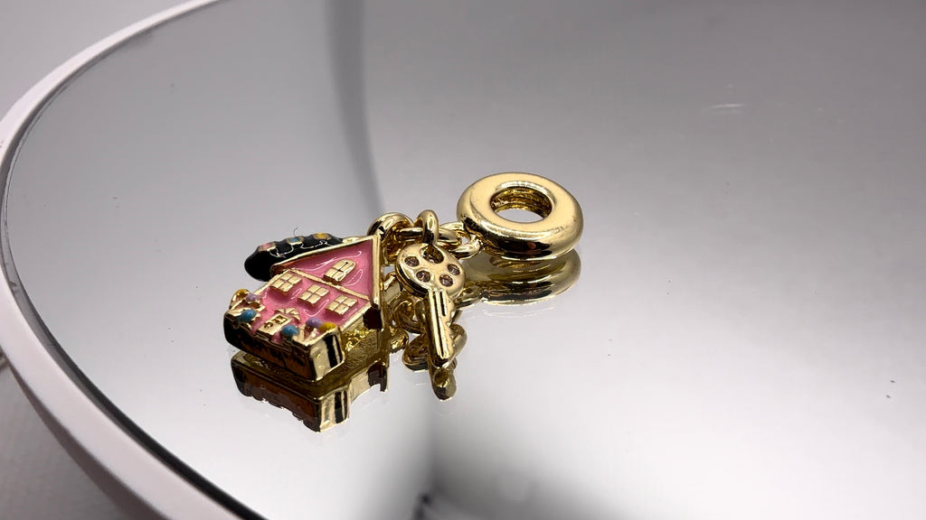 Home Sweet Home Enamel Bead Charm