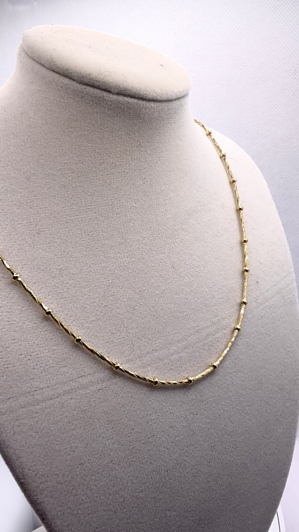 Gold Satellite Chain Necklace — 18"