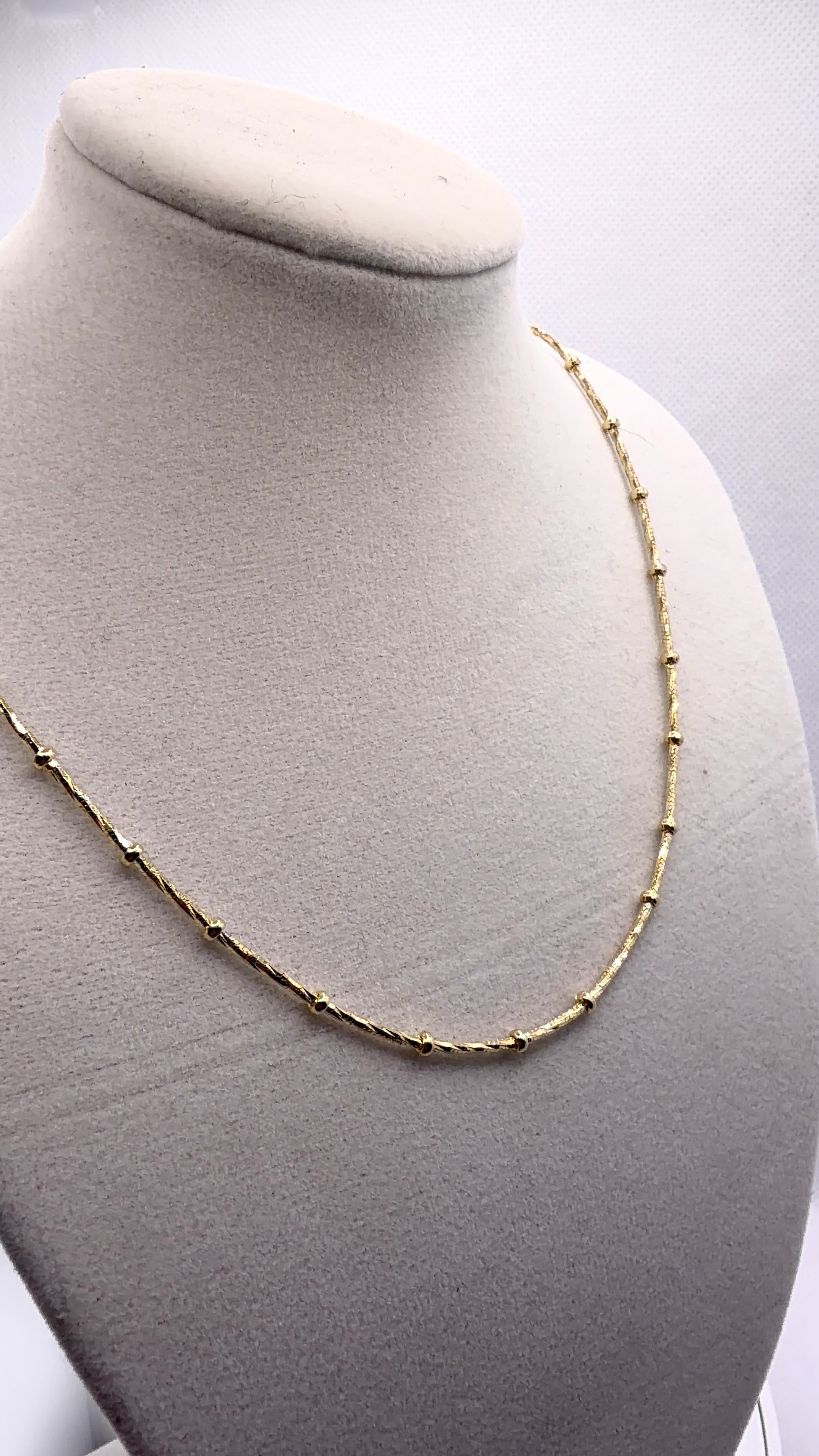 Gold Satellite Chain Necklace — 18"