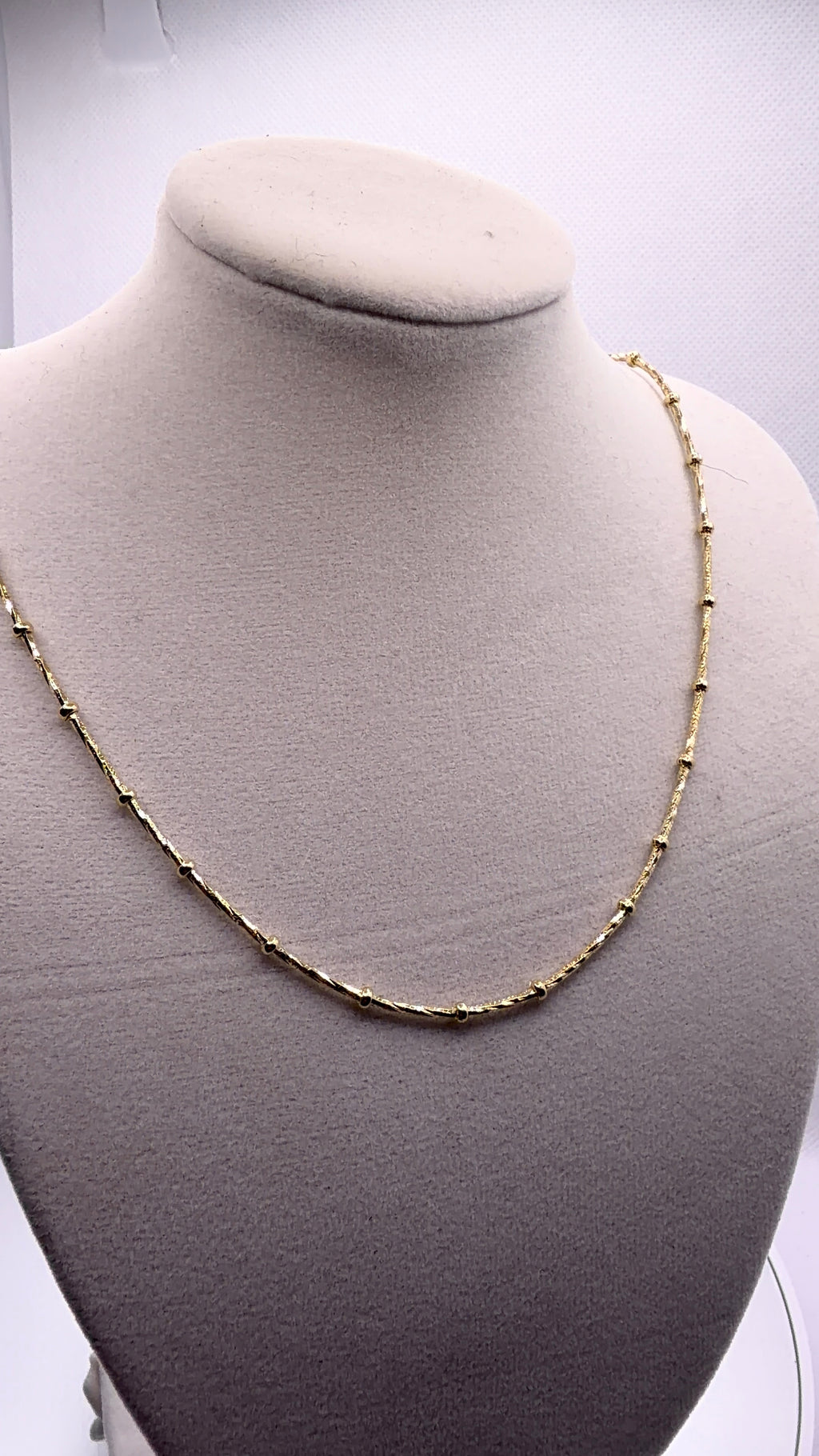 Gold Satellite Chain Necklace — 18"