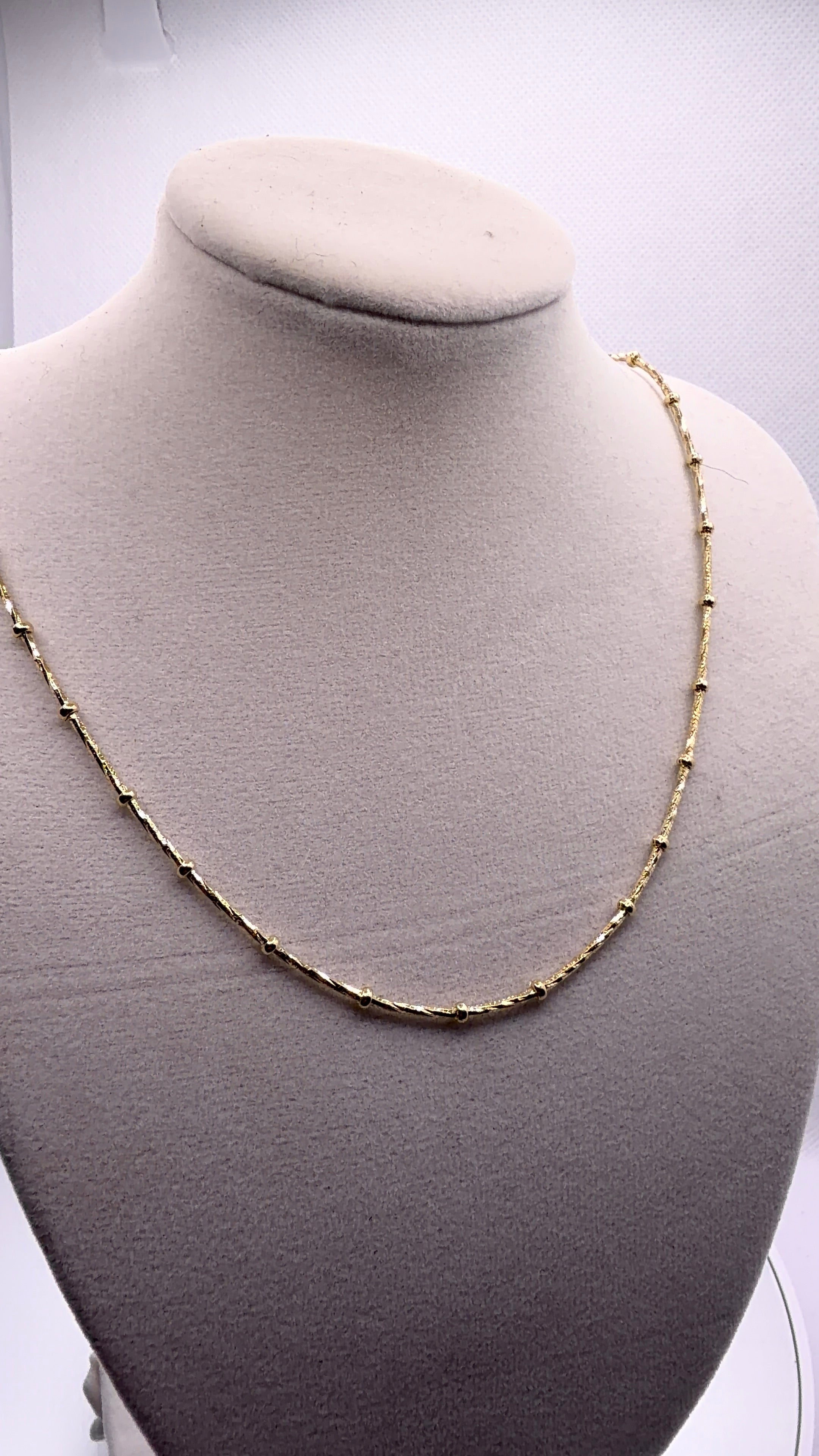 Gold Satellite Chain Necklace — 18"