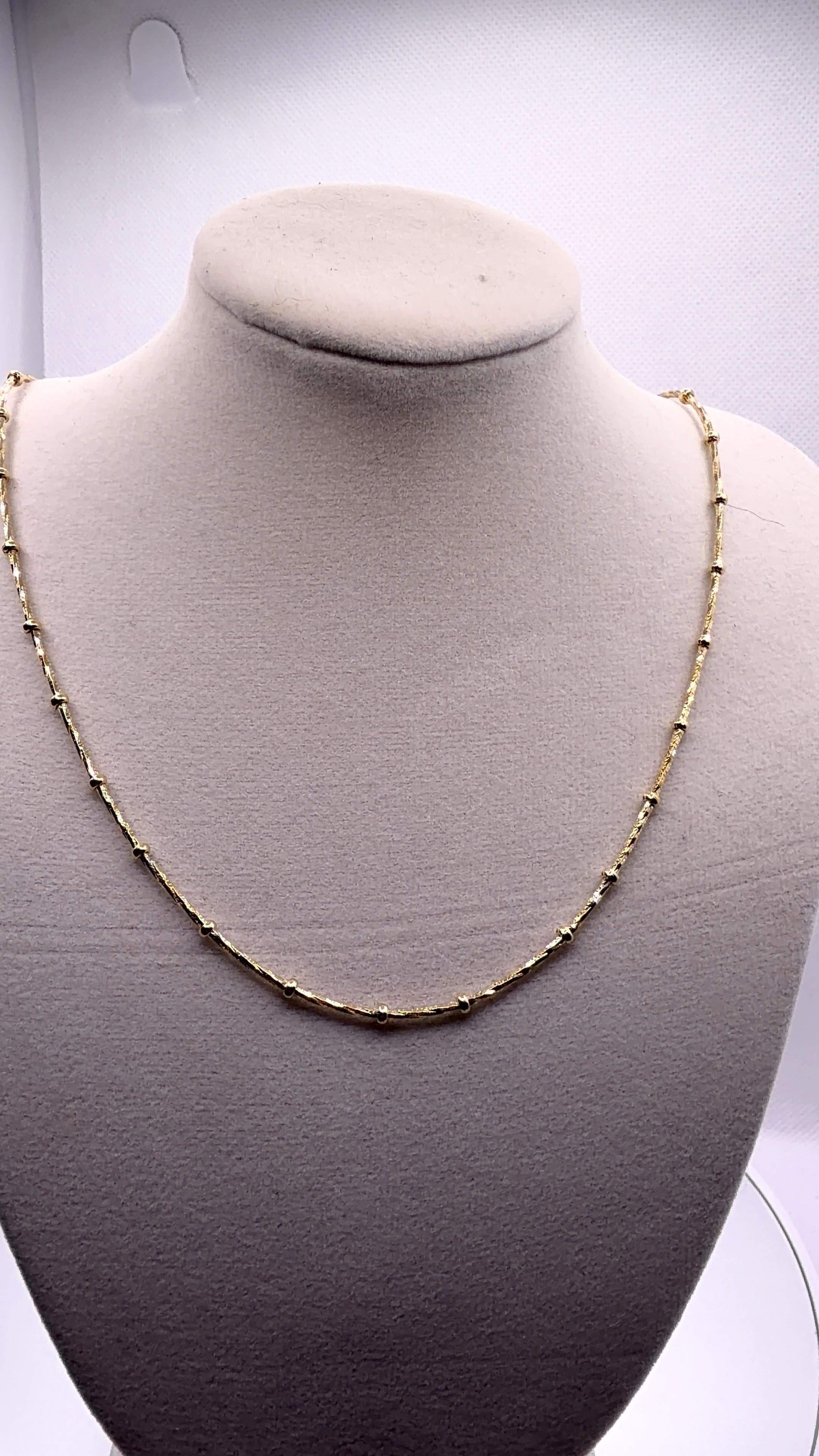 Gold Satellite Chain Necklace — 18"