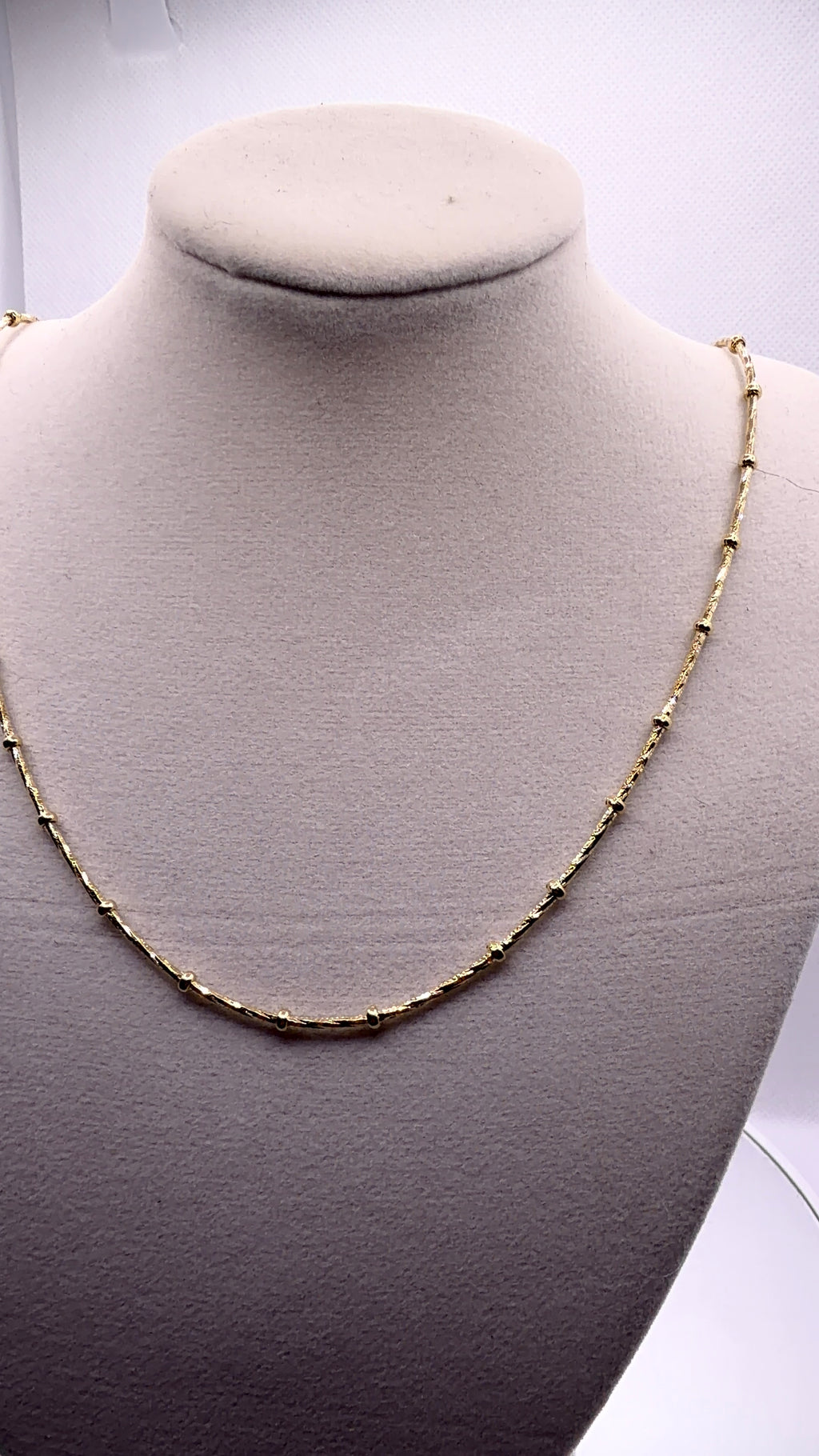Gold Satellite Chain Necklace — 18"