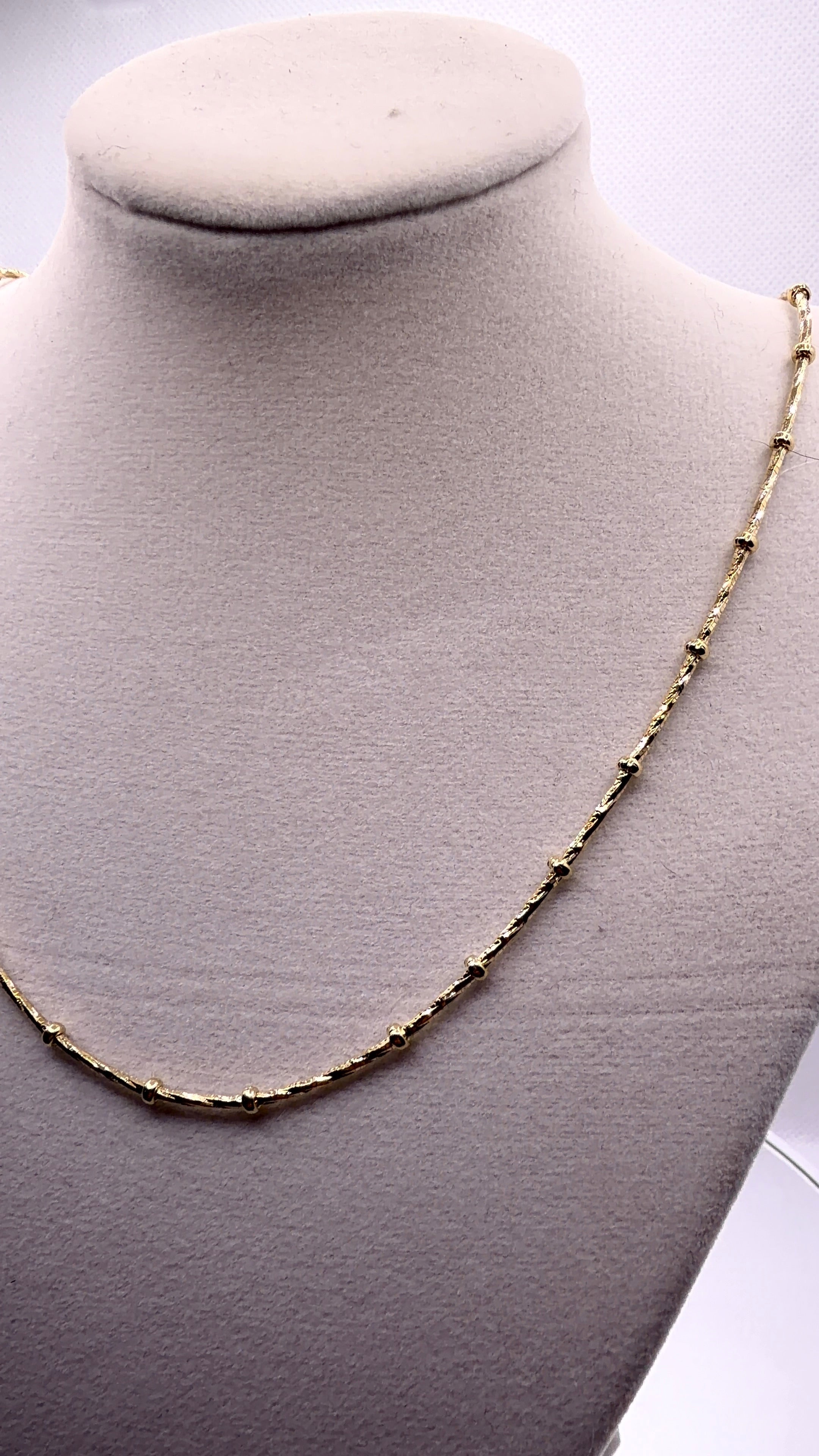 Gold Satellite Chain Necklace — 18"