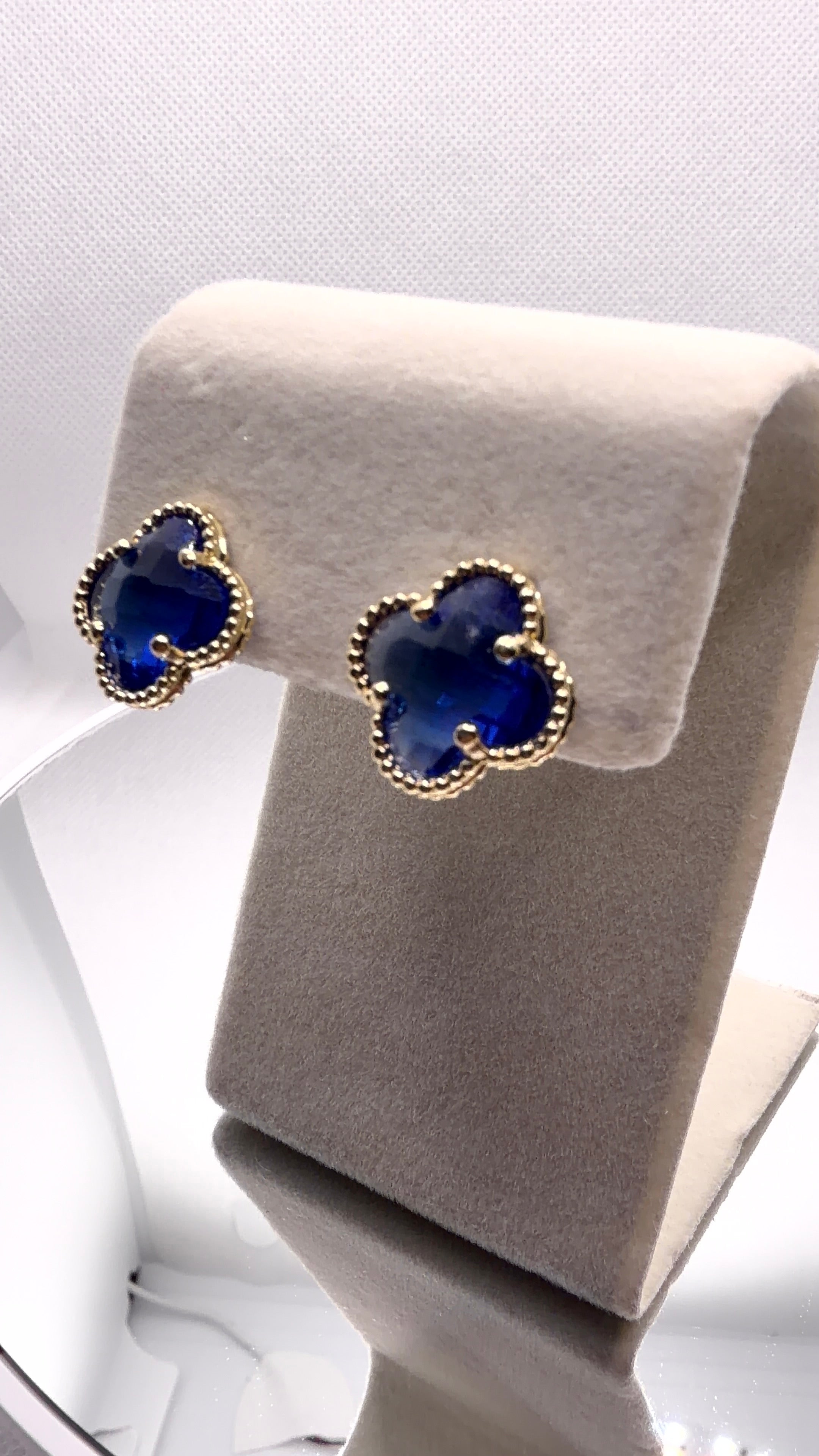 Four-Leaf Clover Stud Earrings
