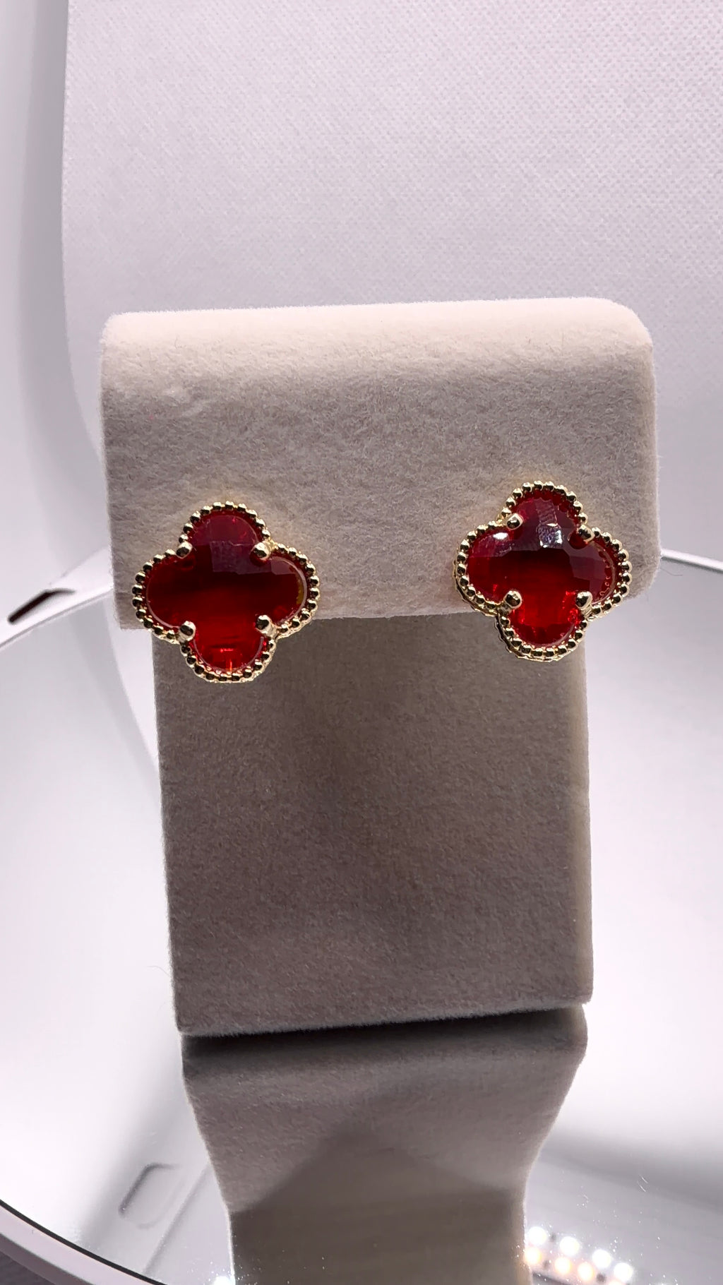 Four-Leaf Clover Stud Earrings