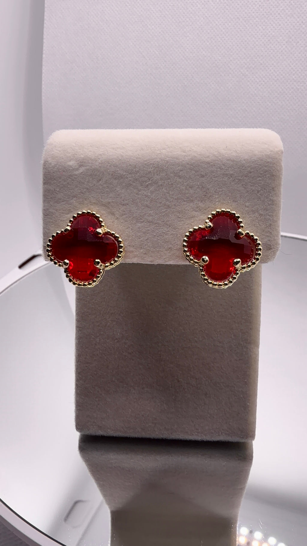 Four-Leaf Clover Stud Earrings