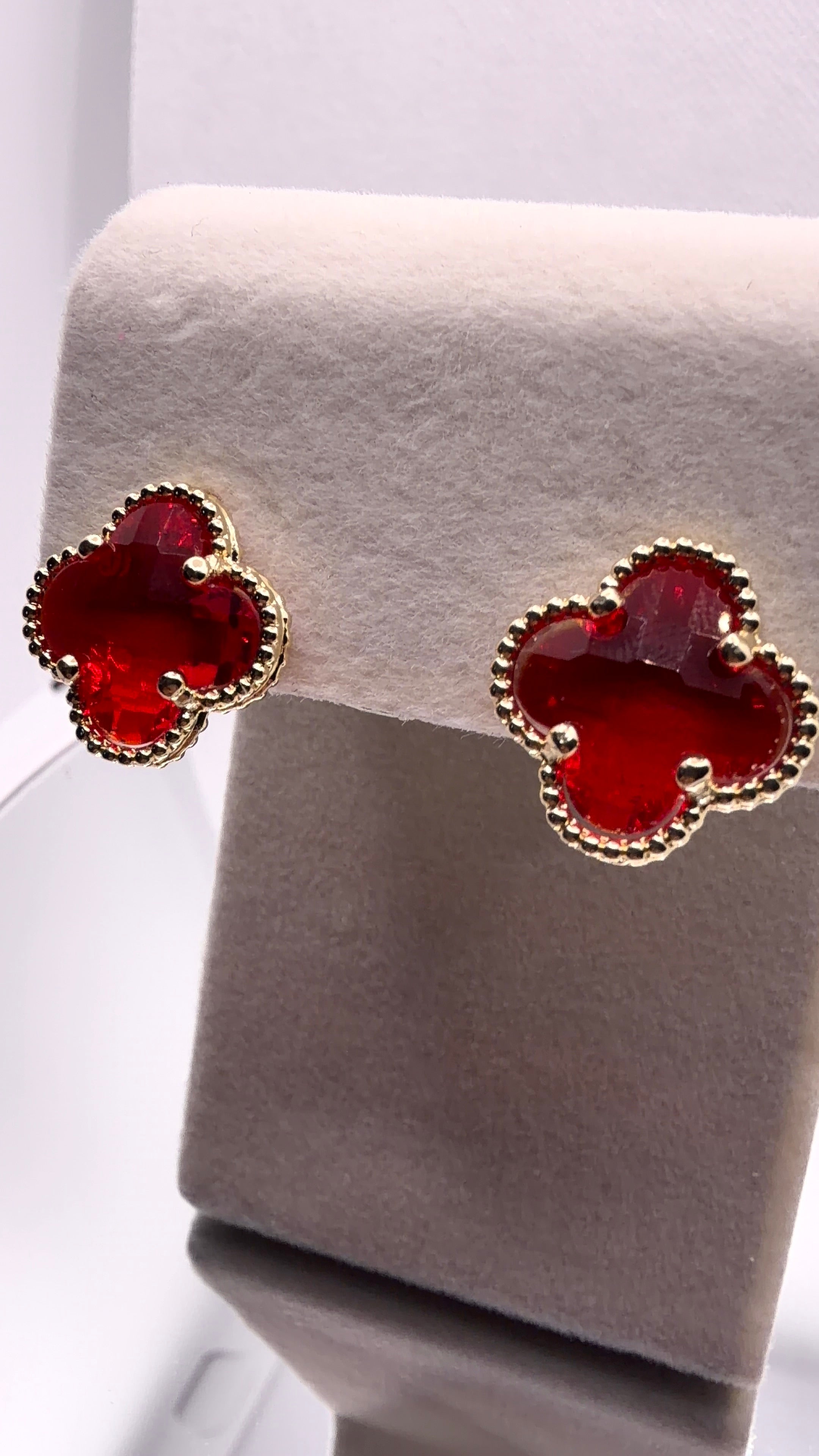 Four-Leaf Clover Stud Earrings
