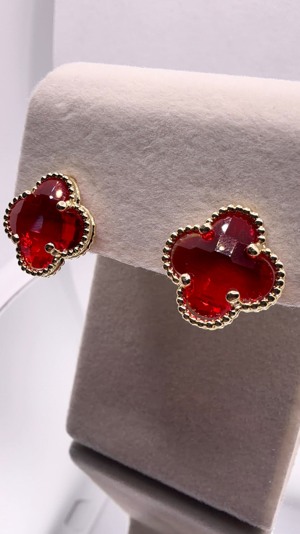 Four-Leaf Clover Stud Earrings