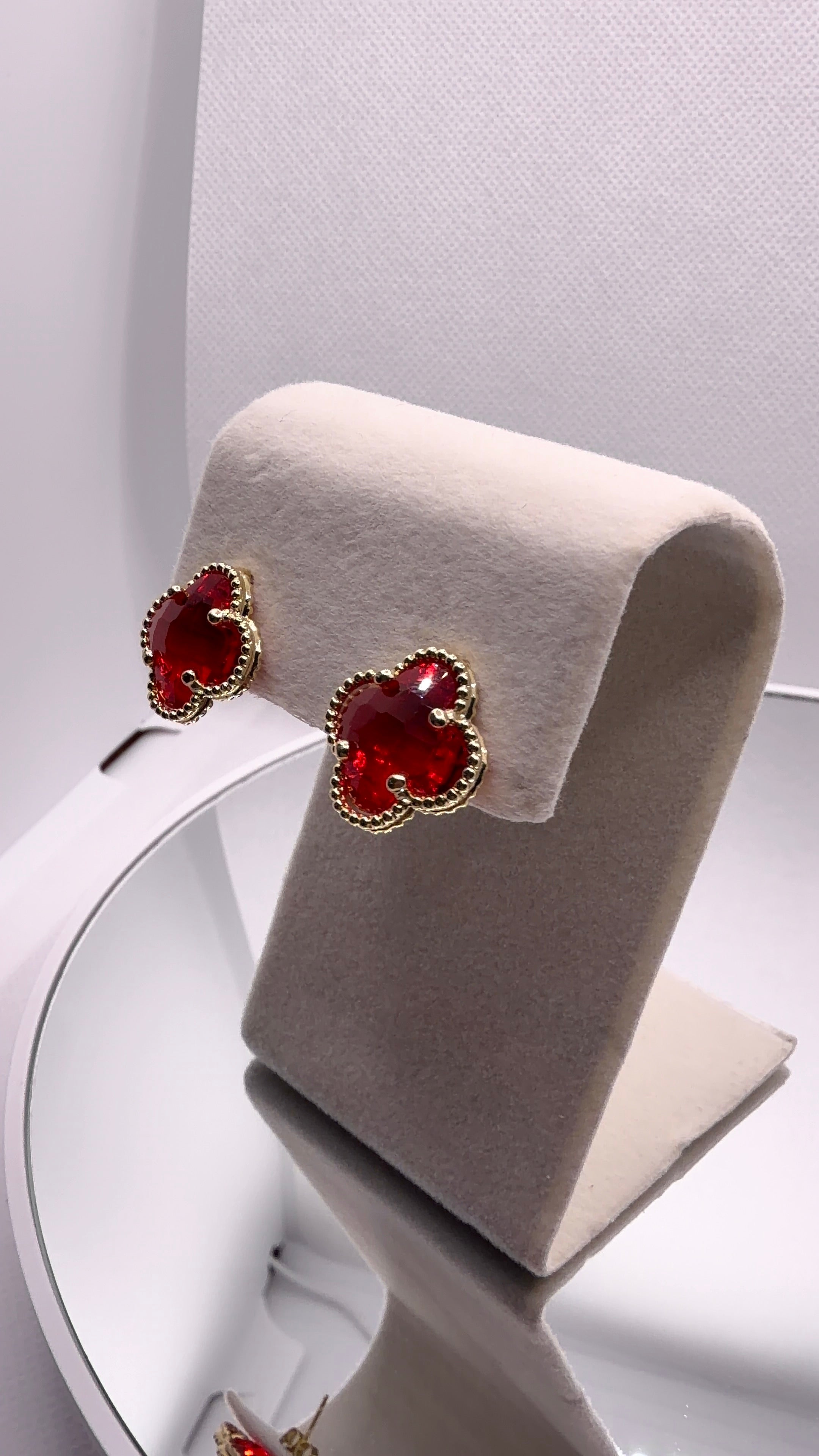 Four-Leaf Clover Stud Earrings