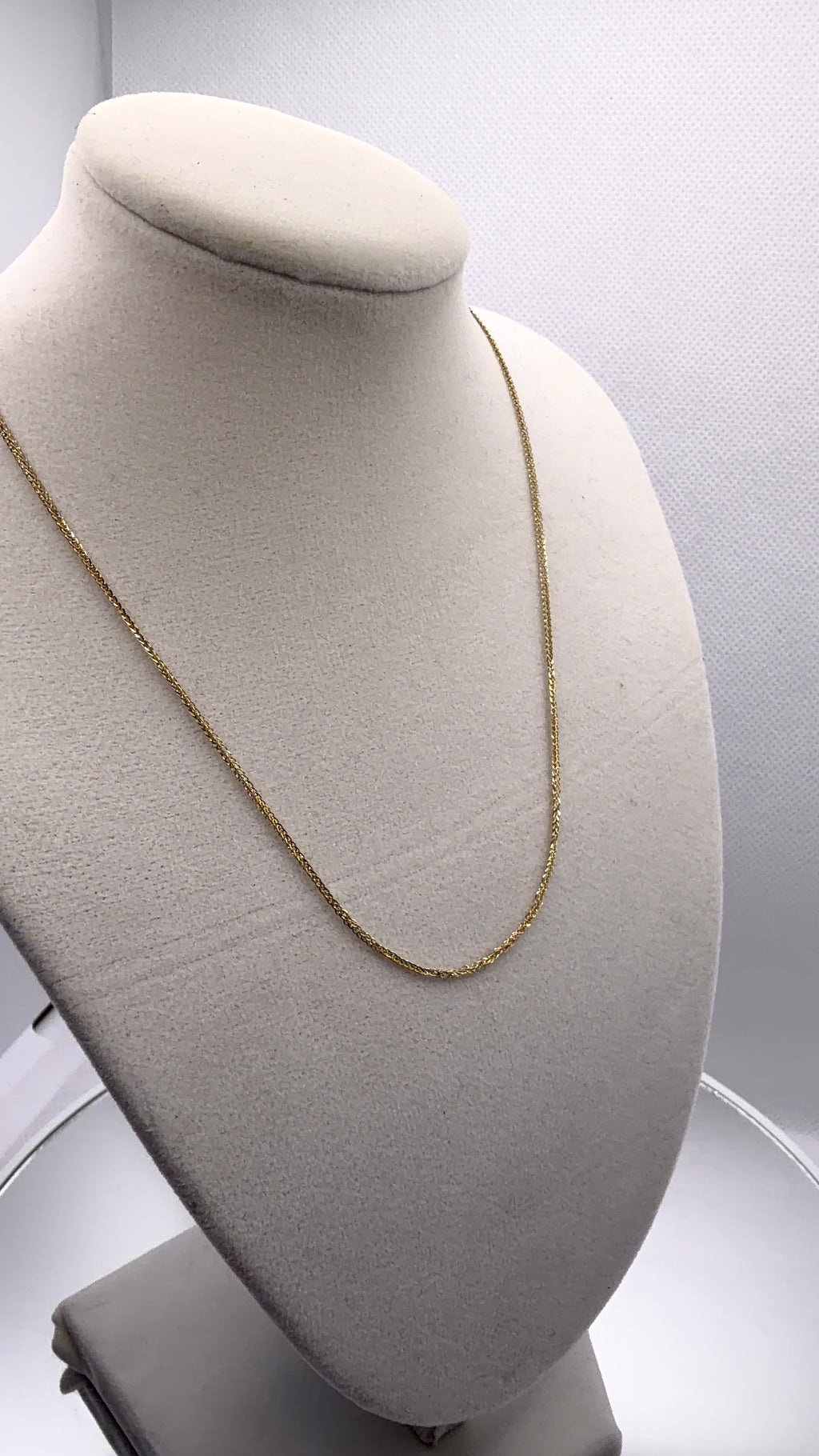 Gold Rope Chain Necklace