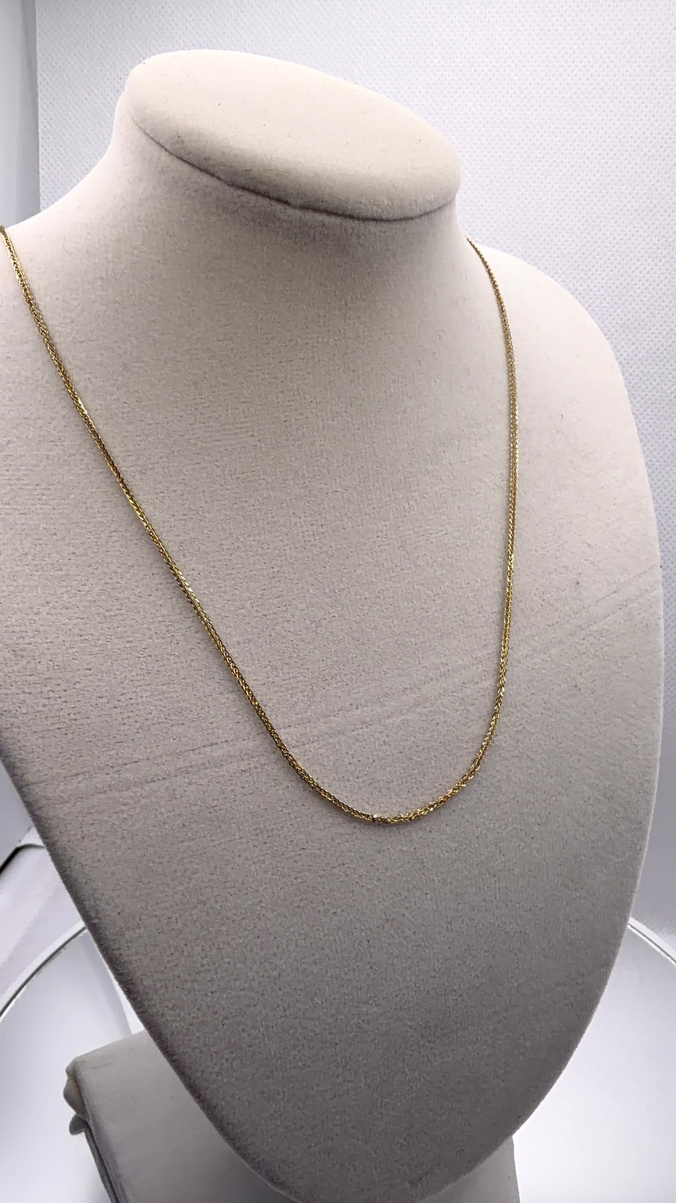 Gold Rope Chain Necklace