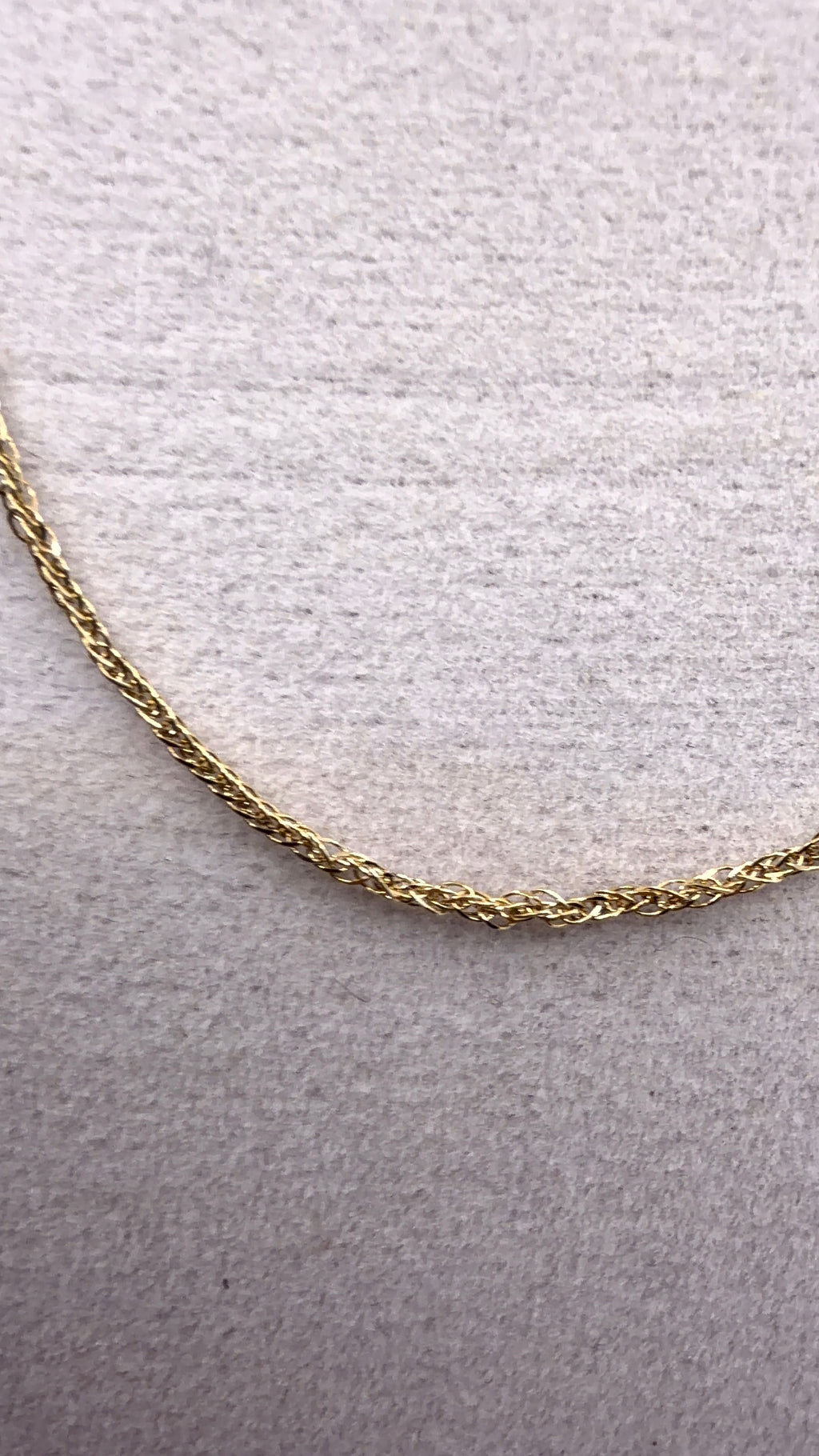 Gold Rope Chain Necklace