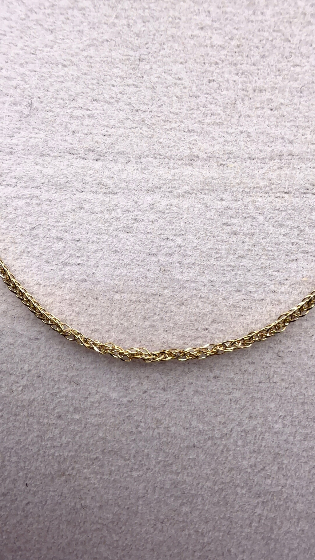 Gold Rope Chain Necklace