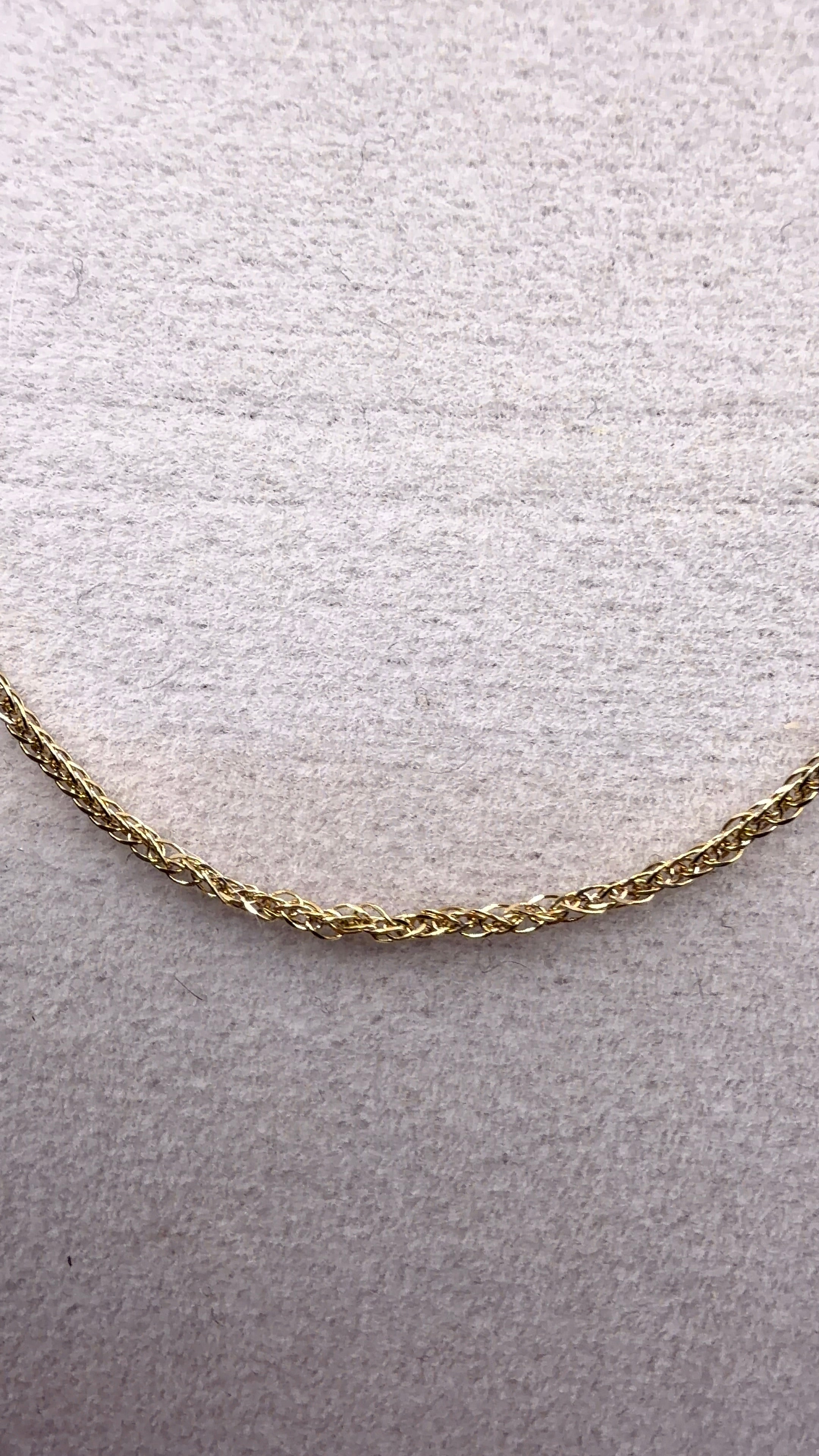 Gold Rope Chain Necklace