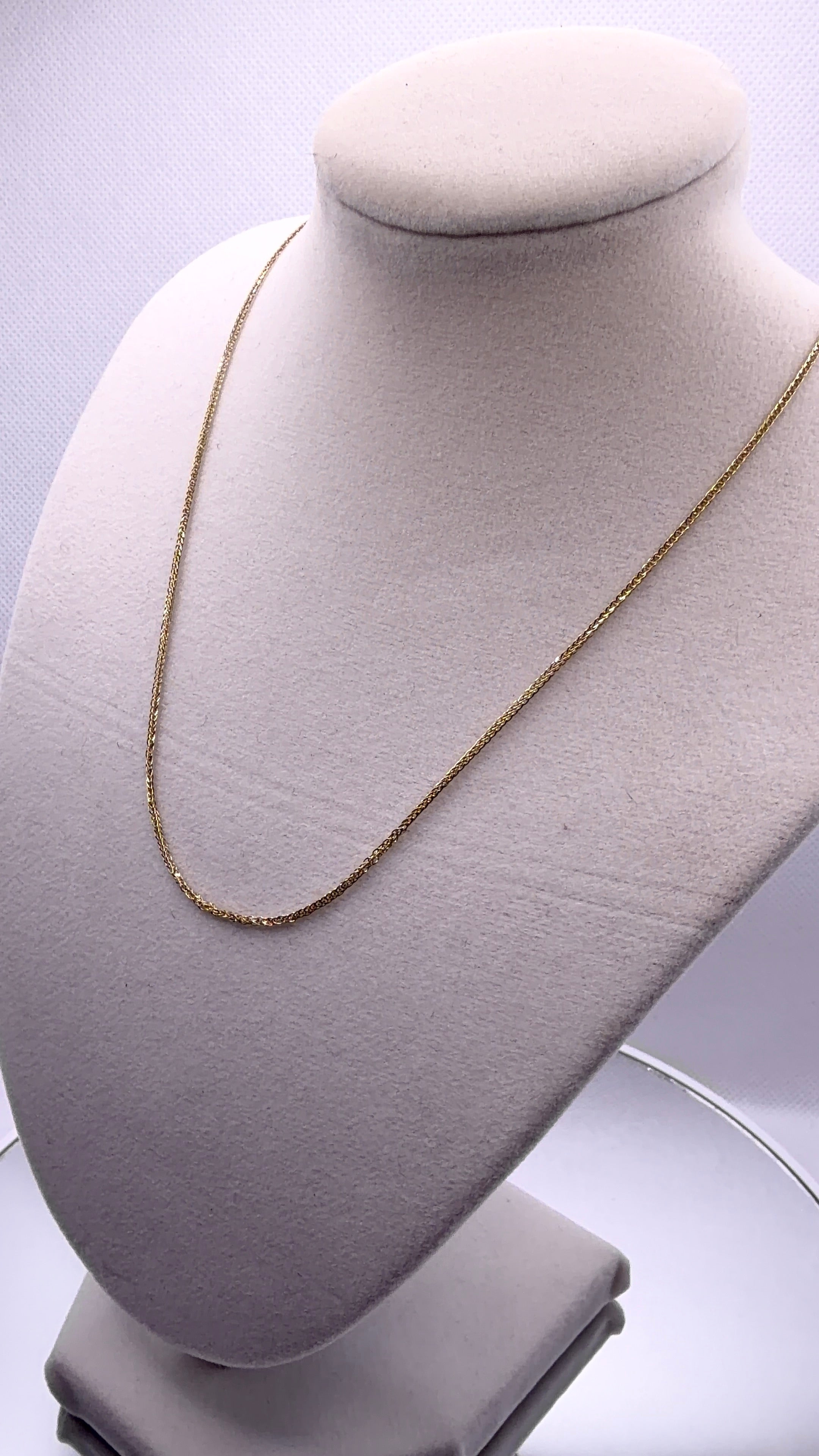 Gold Rope Chain Necklace