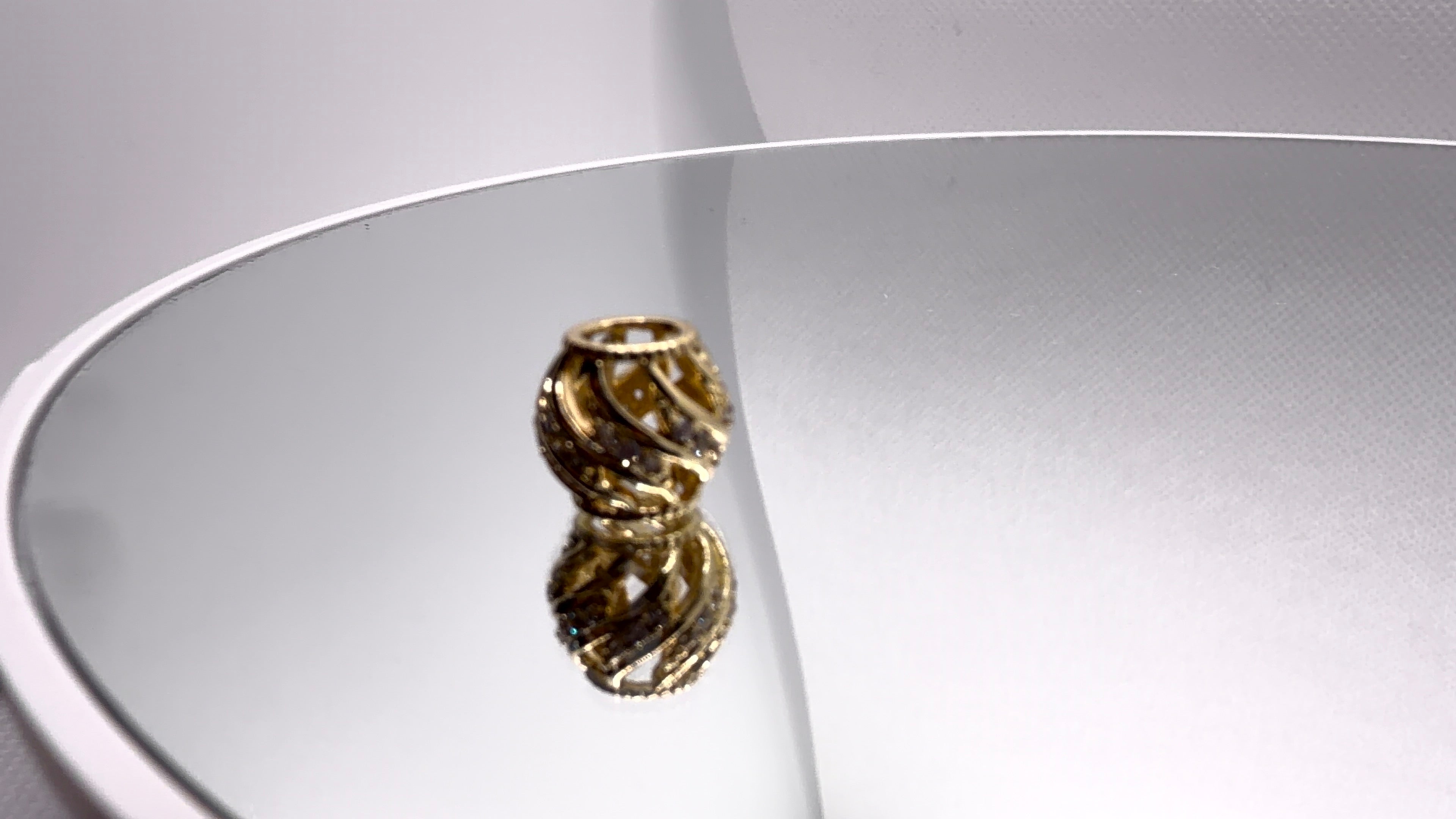 Gold Twisted Separator Bead