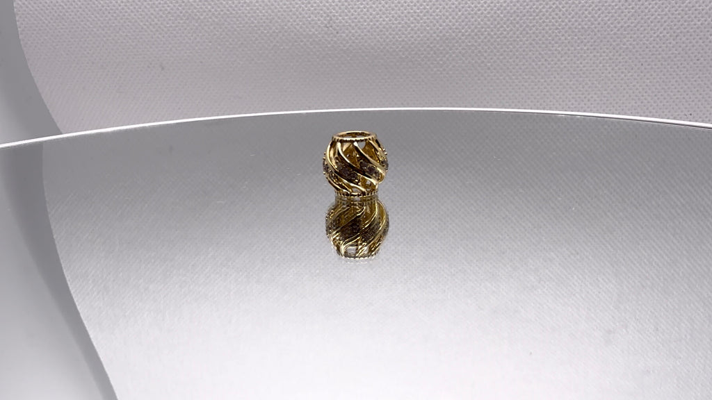Gold Twisted Separator Bead