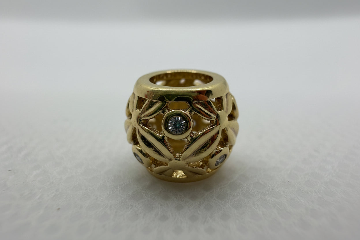 Floral Openwork Separator Bead