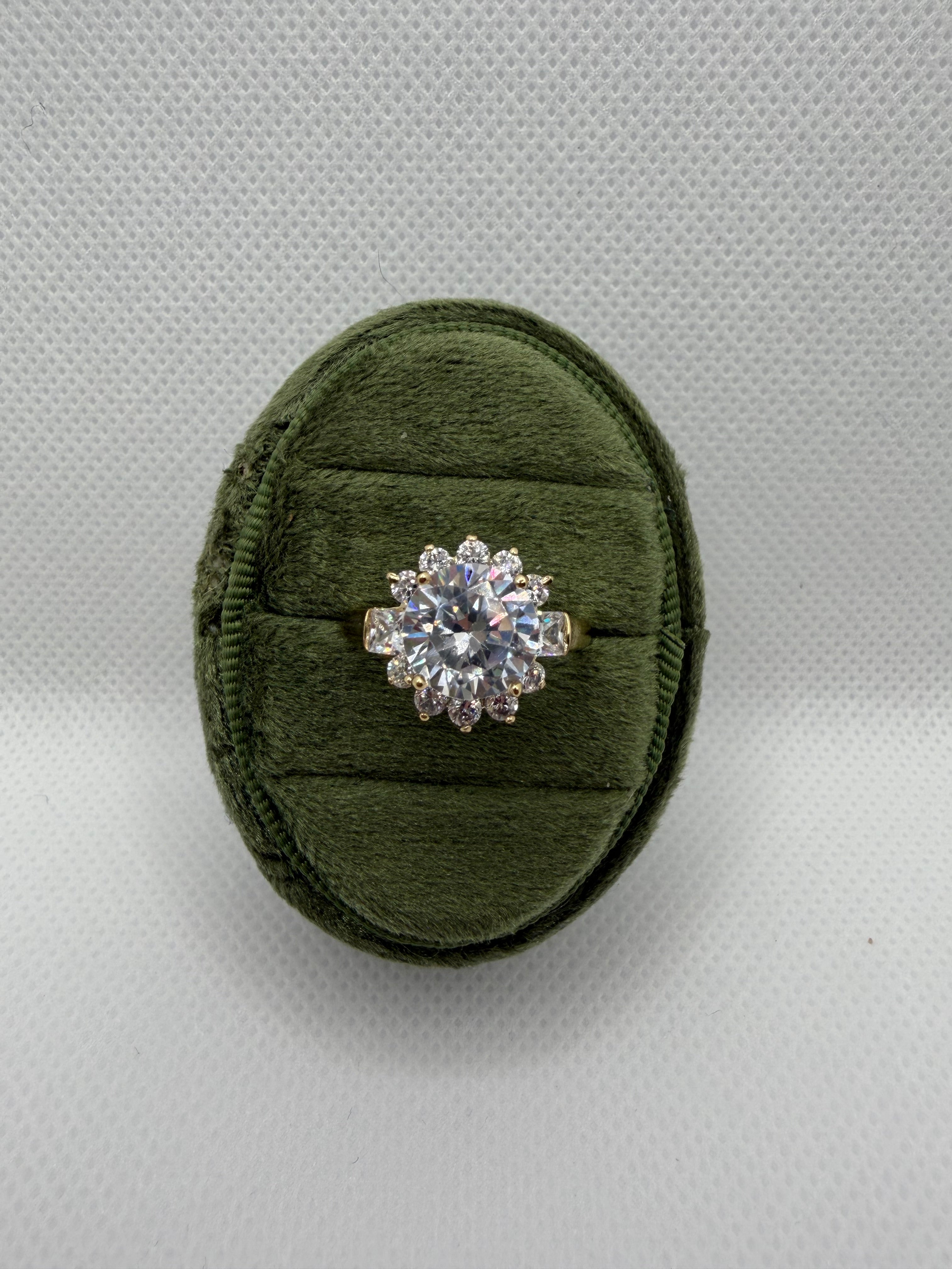 Vintage Halo Engagement Ring