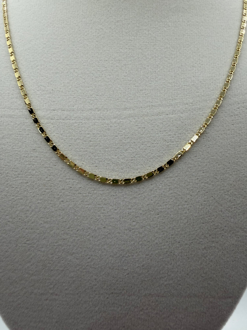 Gold Mirror Link Chain Necklace