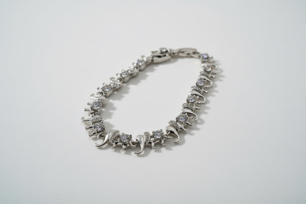 Crystal Elephant Parade Bracelet