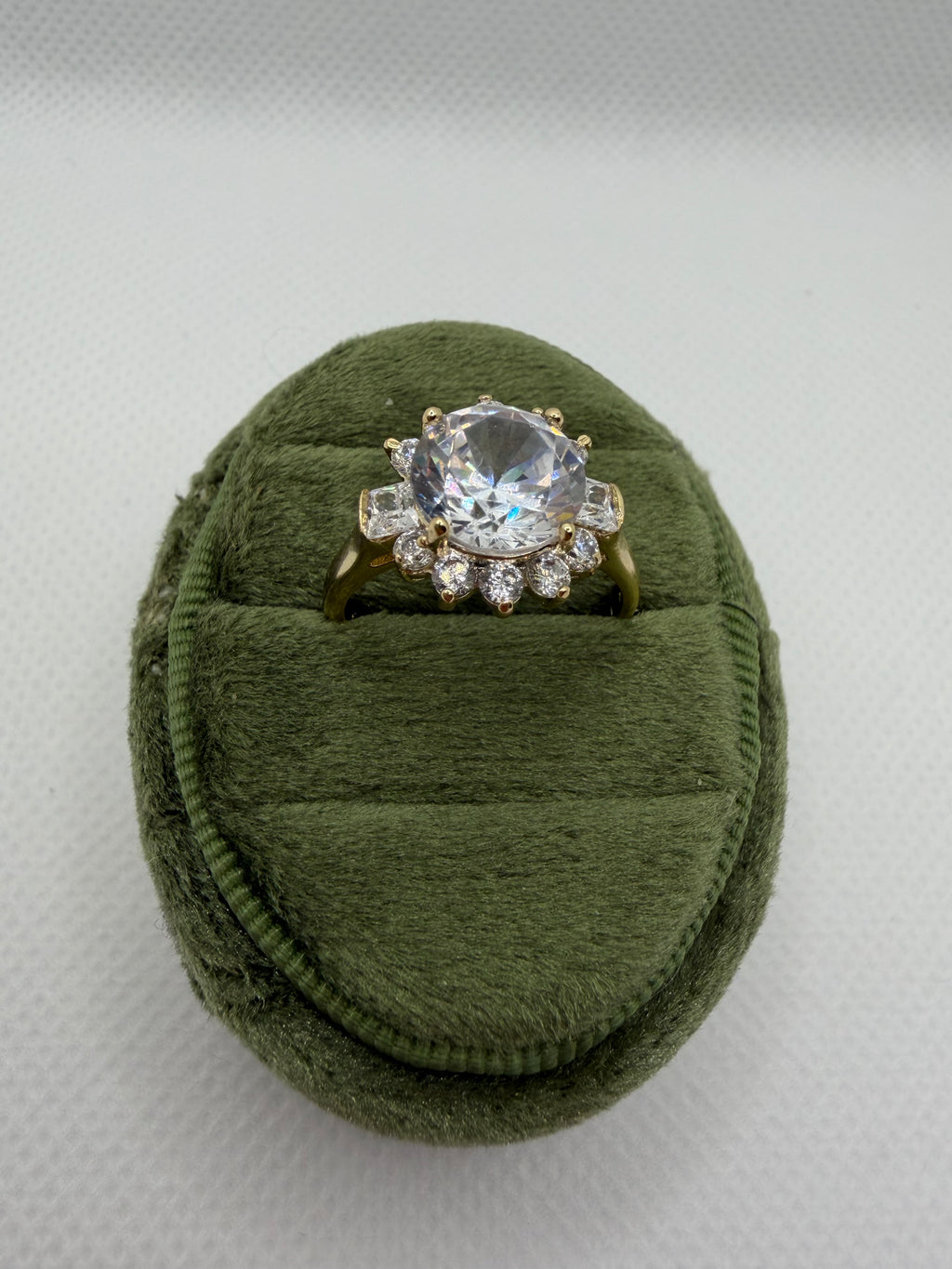 Vintage Halo Engagement Ring