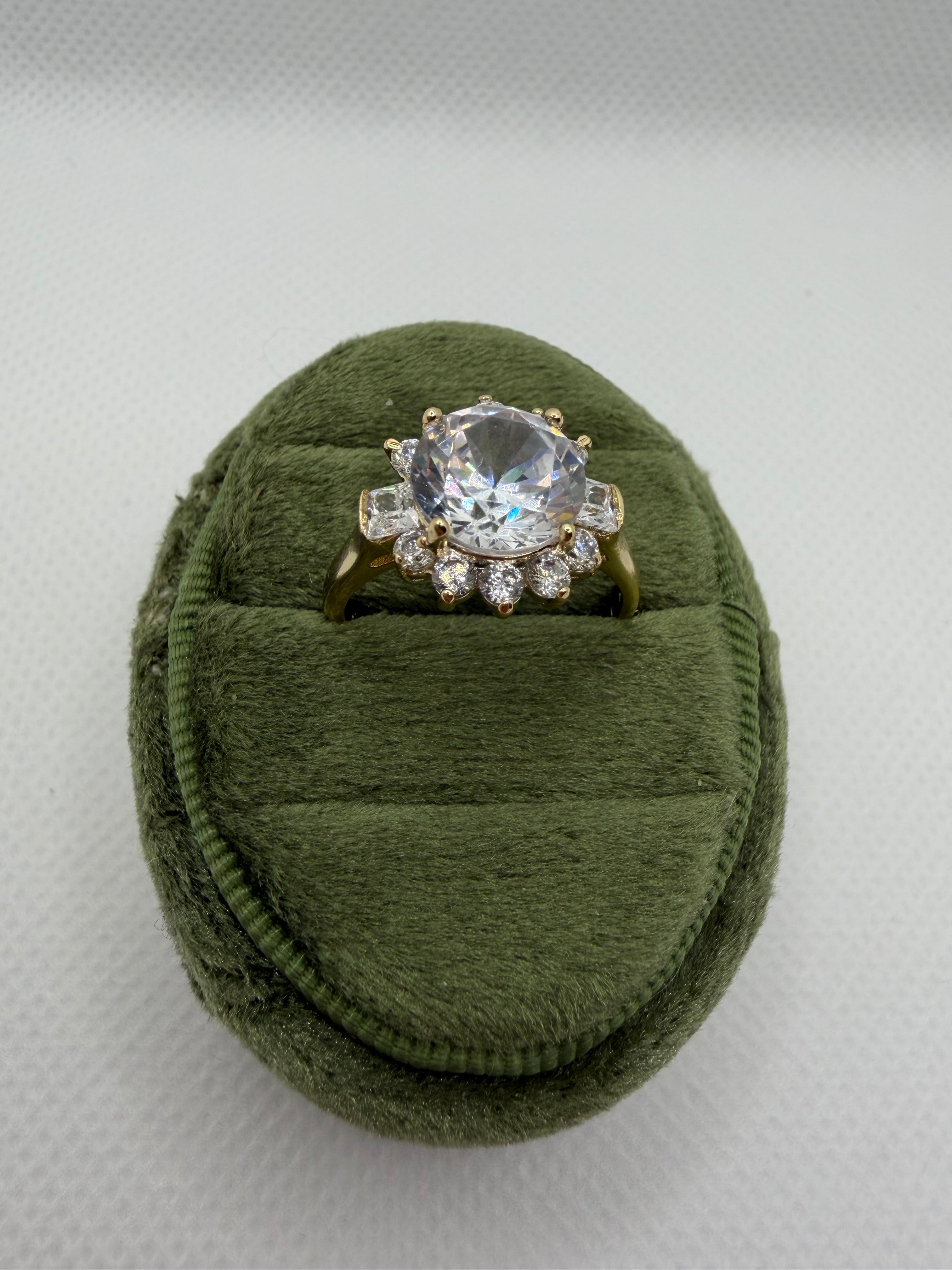 Vintage Halo Engagement Ring