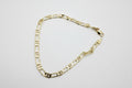 Gold Mariner Figaro Chain Anklet - Laminated Gold